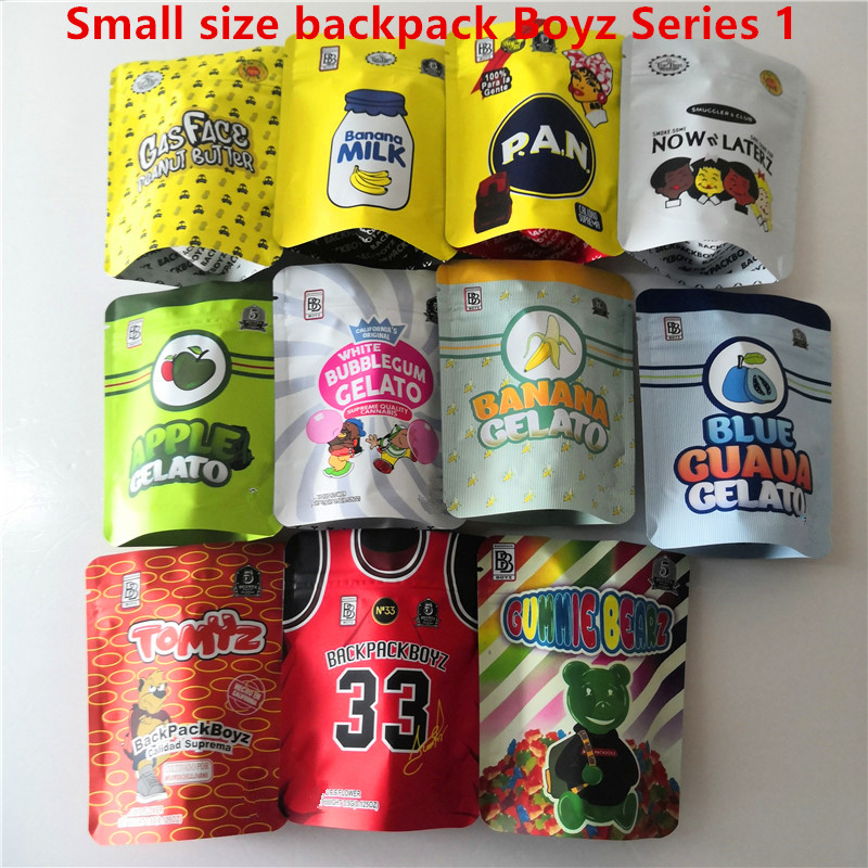 

Jokes up backpack boyz 3.5g Mylar Bags Tomyz Merzcato BACKPACK BOYZ 33 GAS FACE Lechera peanut butter Mintz 420 Dry Herb Flower Packaging