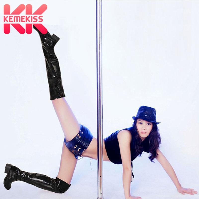 

KemeKiss Thigh High Boots Women Fashion Zipper Fall Winter Patent Leather Over Knee Shoes Women Keep Warm Flats Boots Size 34-441, Red