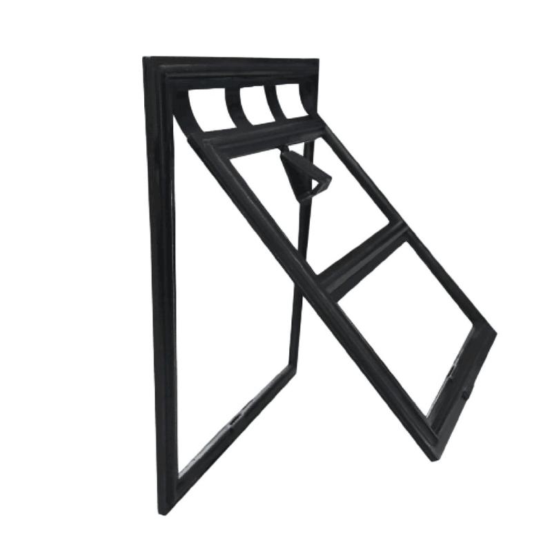 

Pet Dog & Cat Gates Door Lockable Gate Way Cat Dog Pet Door Magnetic Flap for Screens Anti-mosquito Supplies, Black