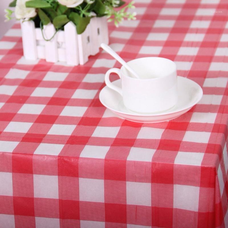 

Red Plaid Disposable Plastic Table Covers Outdoor Picnic Party Table cloths Dinnerware Birthday Party Supplies1