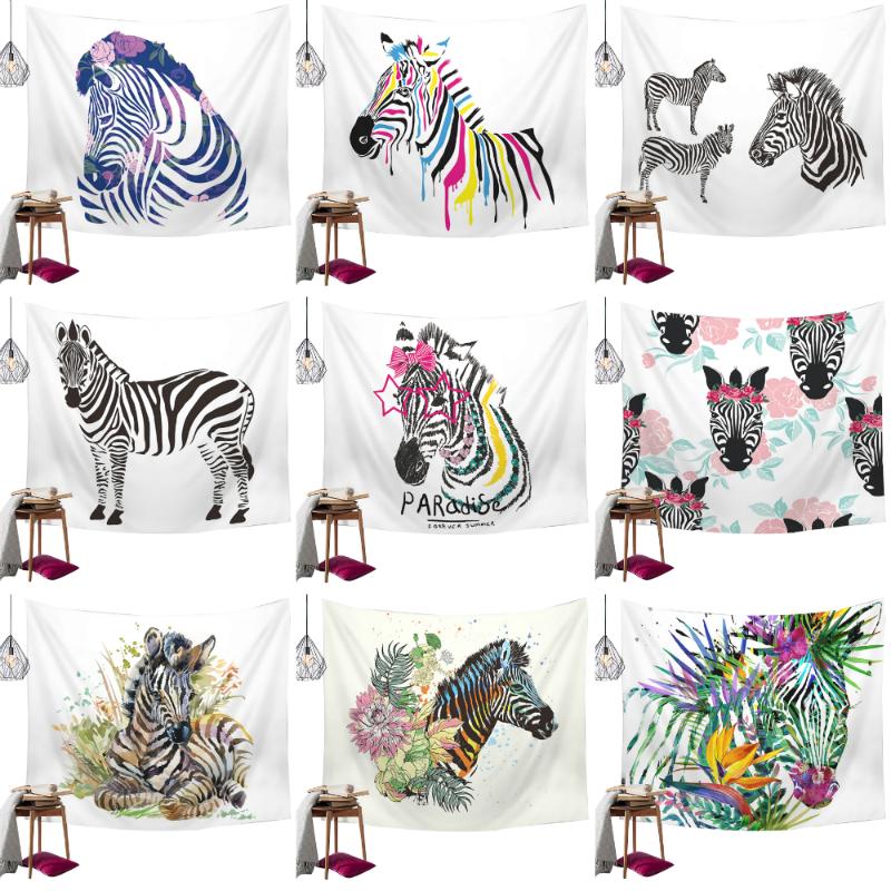 

Zebro Series Printed Wall Hanging Tapestry Polyester Blanket Art Wall Carpet Beach Towel Background Tapestry