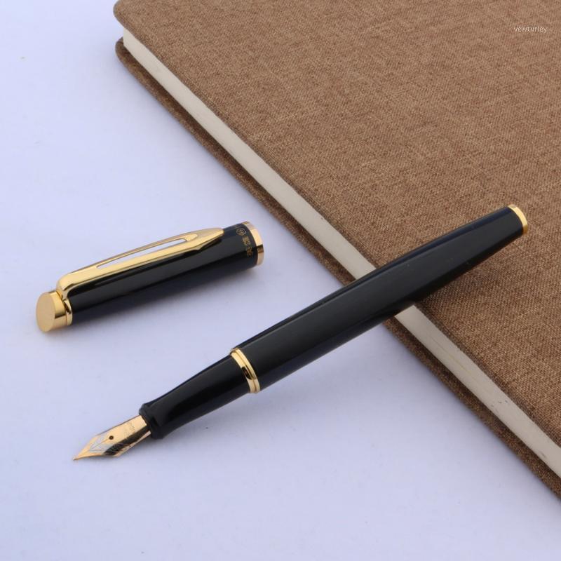 

METAL GOLDEN PEN piece 187 black NEW Medium Nib Fountain Pen1, Red