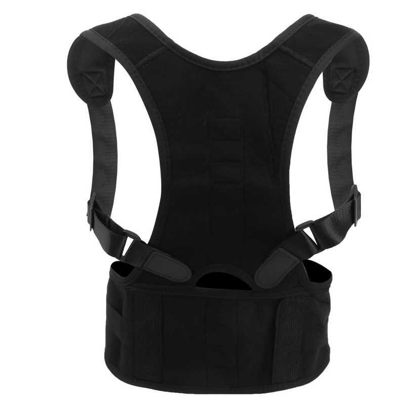 

Waist Support Posture Corrector Adult Magnetic Waist Support Back Strap Unisex Hunchback Correction Exercise Belts, As pic