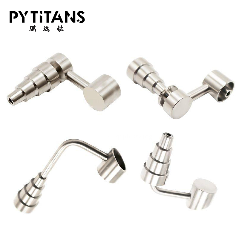 

Smoking Buckets Bubbler Banger Nail 6 In 1 Titanium Nail Domeless Universal Male Female 10mm 14mm 18mm Joint Fit For Gass Bong