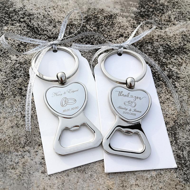 

Customized Wedding Gifts For Guests Heart Bottle Wine Opener / Keychain Wedding Favor Birthday Party Souvenir Personalized1