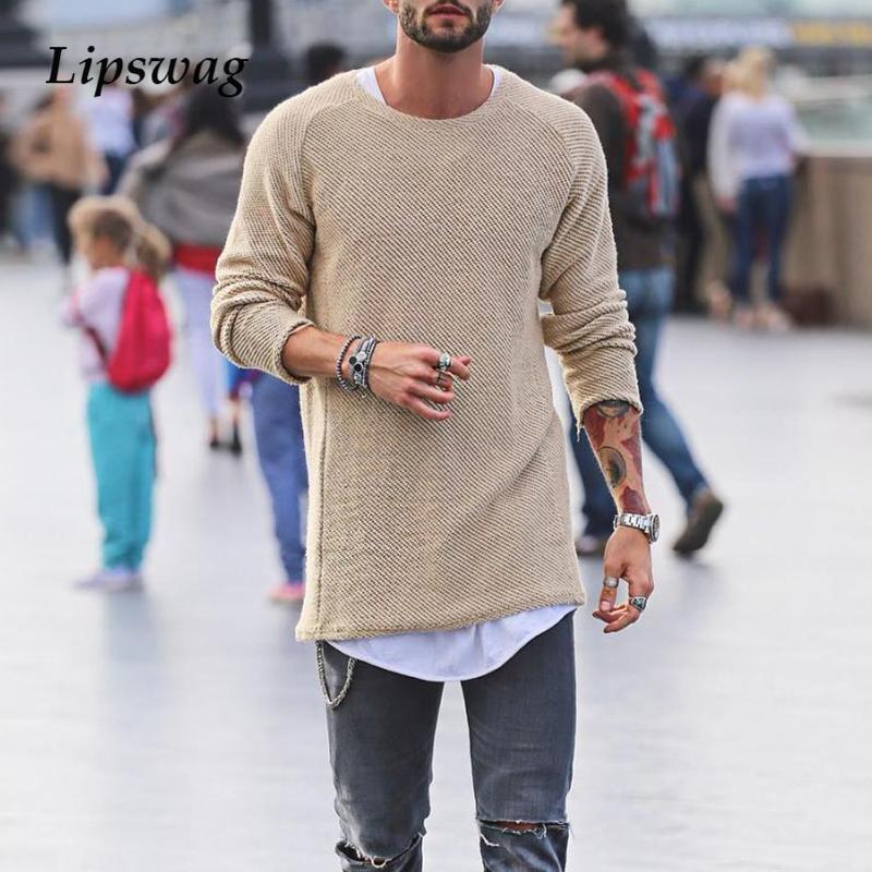 

New Fashion Mens Solid Color Knitted Sweater 2021 Spring Casual Long Sleeve Streetwear Autumn Vintage Male O-Neck Pullover Tops, White