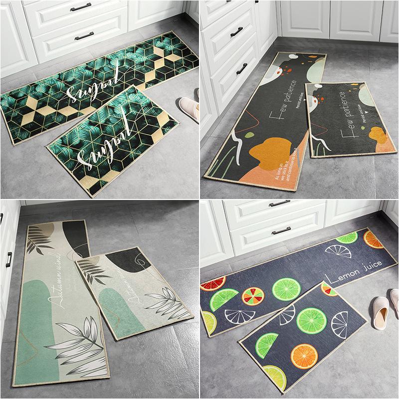 

Kitchen Floor Mat Carpet Bathroom Entrance Non Slip Mat Bay Window Water Absorption Oil Absorption Bedroom Porch