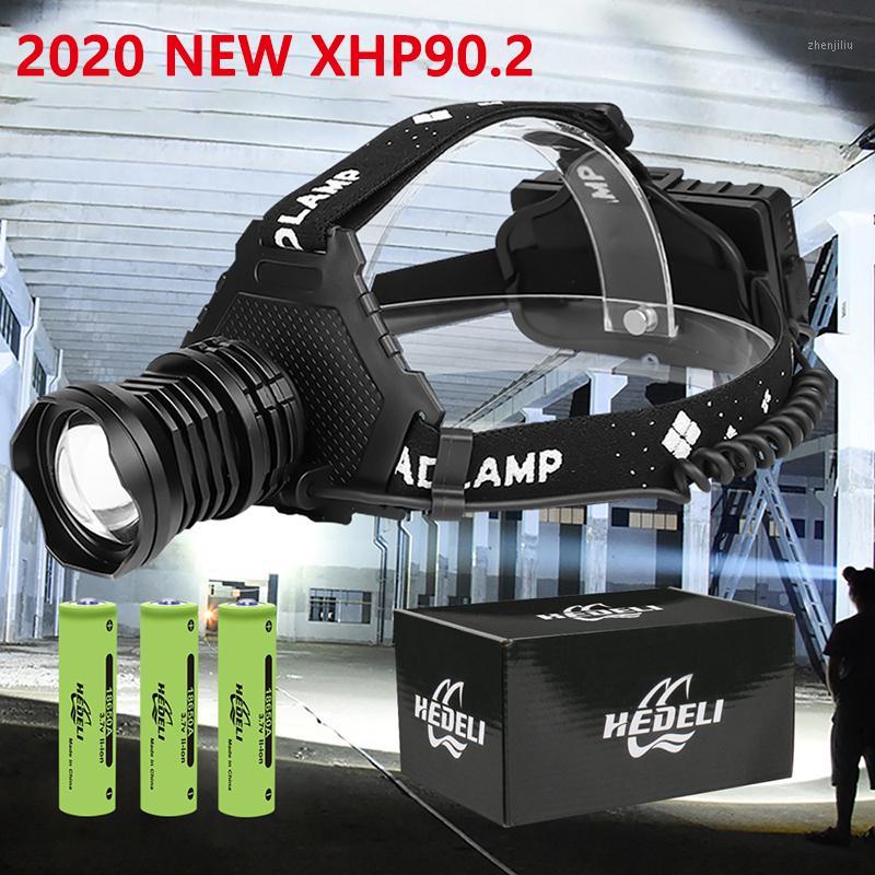 

2020 New XHP90.2 Head Lamp XHP90 LED Headlamp 18650 High Power LED Headlight 42W USB Zoom Rechargeable XHP50 Camping Work Light1