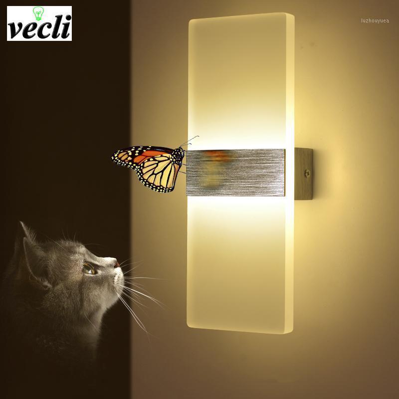 

Modern 6w LED Wall Lamp Bathroom bedside Bedroom living room Wall Sconce Indoor Lamp AC85-265V LED mirror Lighting bra1