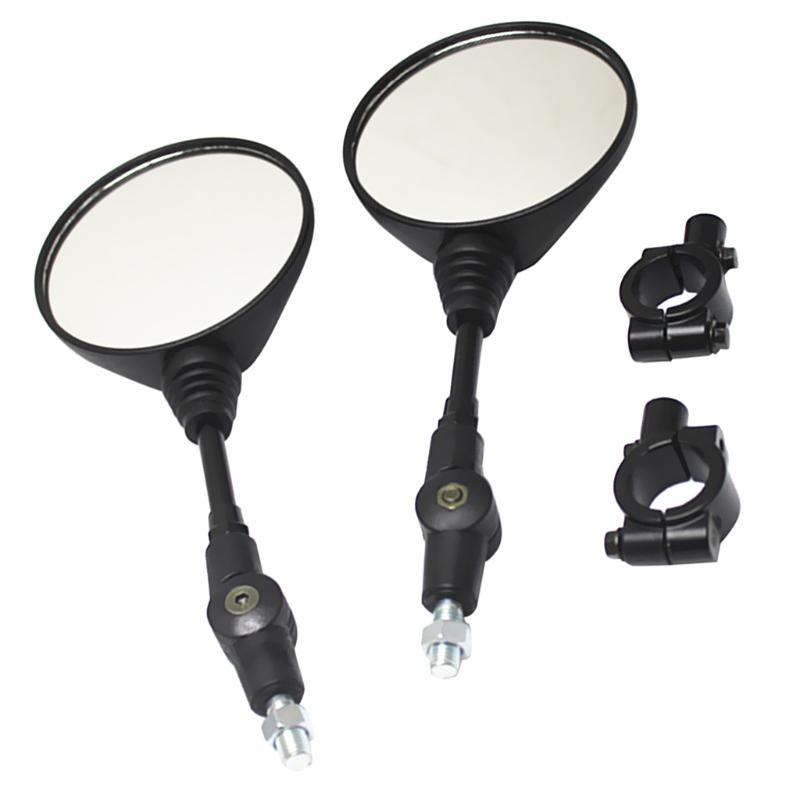 

Motorbike ATV Handlebar Rearview Side Mirrors W/Mounting Holder For 22mm Bar