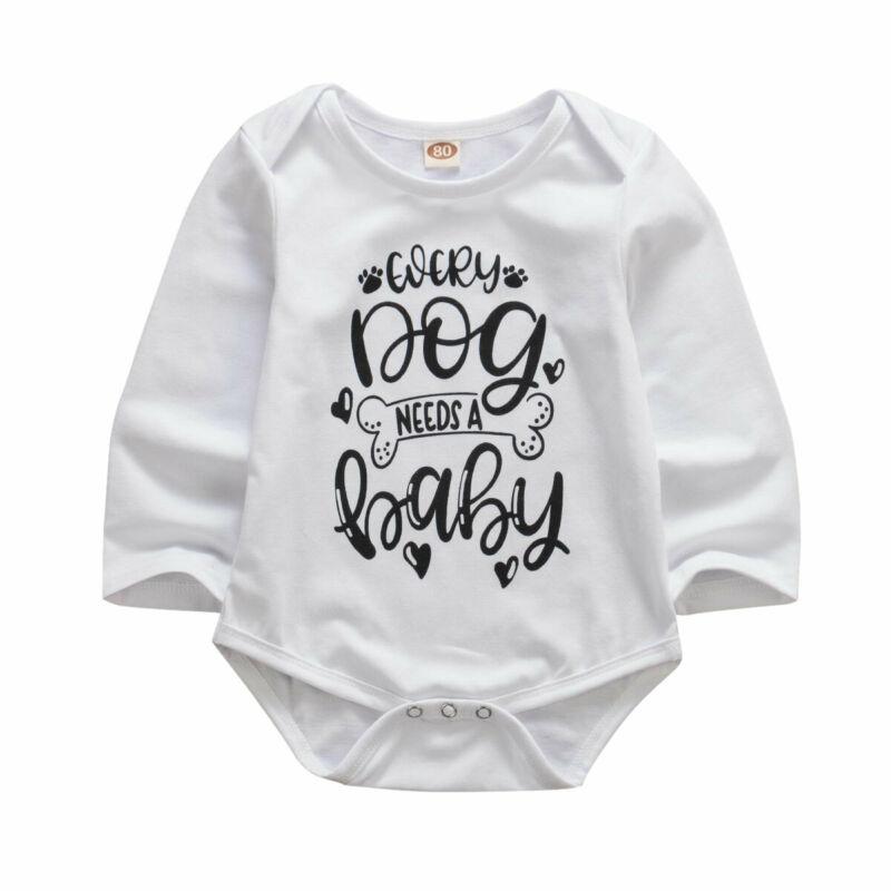 

Newborn Baby Girls Boys Spring Autumn Long Sleeve Letter Printed Warm Romper Bodysuit Jumpsuit Clothes