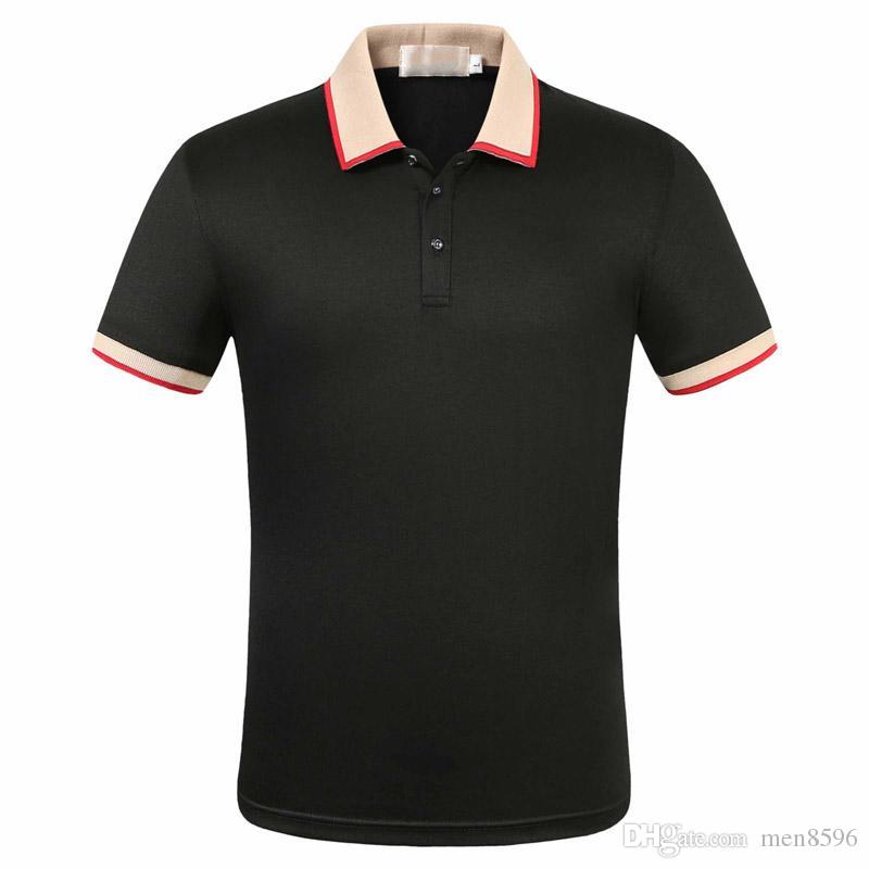 

2021 New Hot Bee Polos Luxury Mens Designer Polo T shirts Summer Short Sleeved Turn Down Collar Short Sleeved Tops Polo Shirts M-3XL, White;black