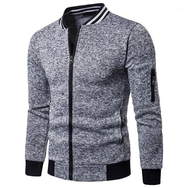 

men new winter keep warm outer jackets coat male zipper up pockets rib sleeve casaul jacket coats man clothes tops1, Brown