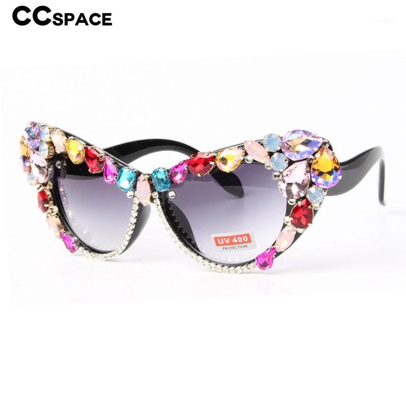 

Sunglasses 47121 Diamond Cat Eye Men Women Fashion UV400 Glasses1