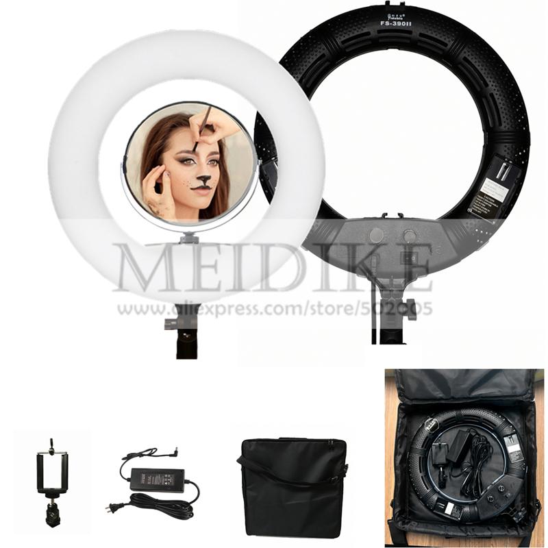 

Yidoblo FS-390 5600K Daylight Portable Mini Ring lamp LED Cold light Lamp Make-up Lighting 38W 192 LED Lights + bag