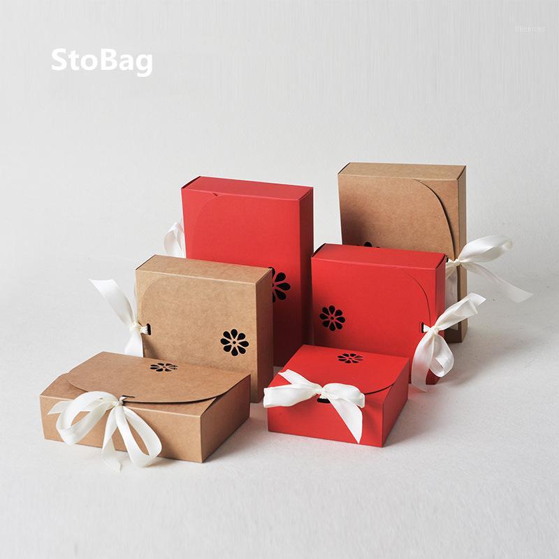 

StoBag 10pcs Bakery Biscuit Egg Yolk Box Exquisite Gift Box Egg Yolk Nougat Candy Kraft Wedding Birthday Party Supplies1