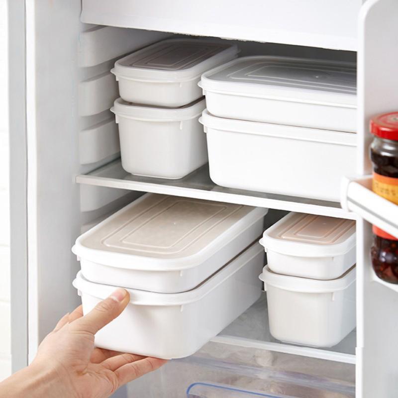 

1PC Container Box Fresh Keeping Dumpling Fridage Storage Grains Corn Rice Seal Box Micorave Bento with Cover