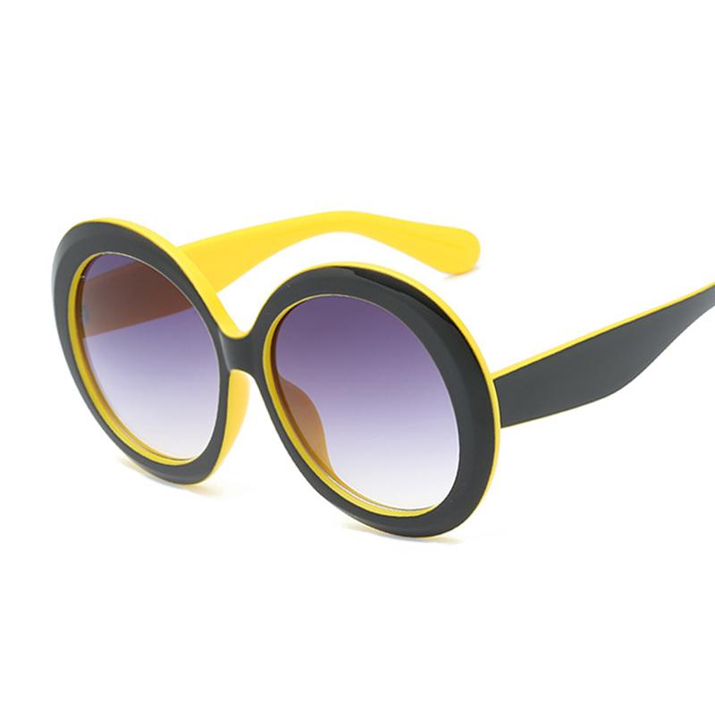 

Sunglasses Round Women Oversized Retro Sun Glasses Female Designer Eyewear Big Frame Gradient