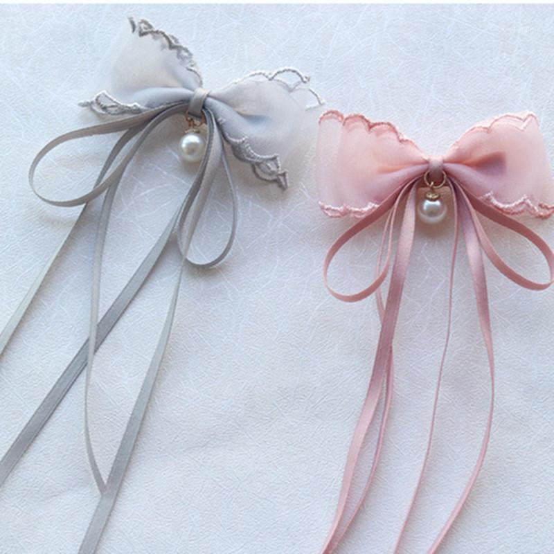 

Children's Hair Accessories Mesh Lace Butterfly Hairpin Princess Ribbon Headdress Girls Top Clip Side Clip1, Pink