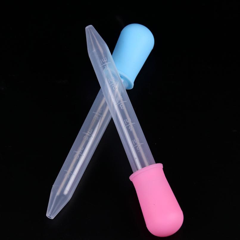 

1pc 5ml Small Sile Plastic Feeding Medicine Liquid Eye Ear Graduated Pipette Dropper School Lab jllEjH