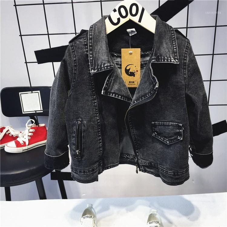 

2020 boys Denim Jacket For Boys Fashion Coats Children Clothing Autumn Baby Girls Clothes Outerwear Cartoon Jean Jackets Coat1, Beige