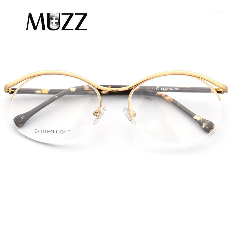 

MUZZ Cat Eye Style Women Optical Glasses Frames Brand Design Alloy Glasses Frame Prescription Eyewear Myopia Computer Eyeglasses1
