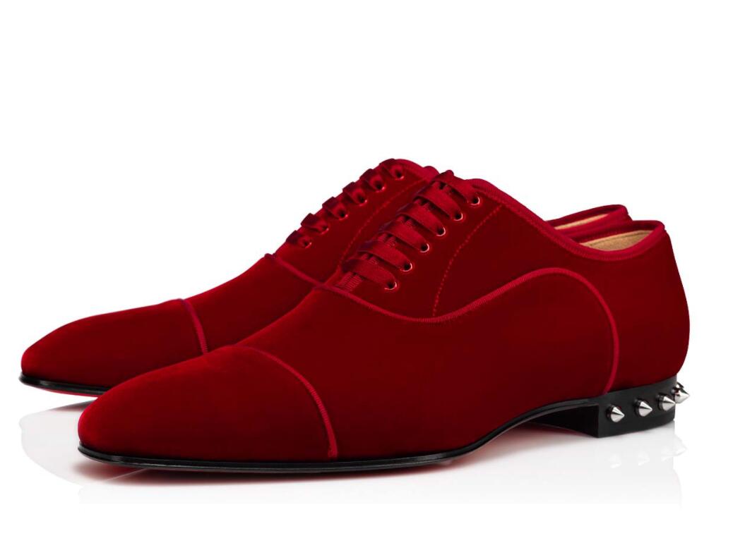 

(With Box )Junior Men Nilou Flat Business Dress Shoes Sneakers Slip On Loafers Red Bottoms Outdoor Party Wedding Flats Luxury Studded Spikes Strass Suede