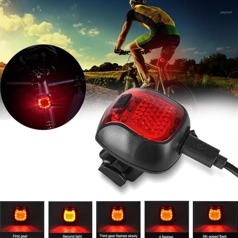 

Bicycle Smart Light Safety Warning Light Usb Rechargeable Tail Helmet Portable Waterproof Multi-Function 20201