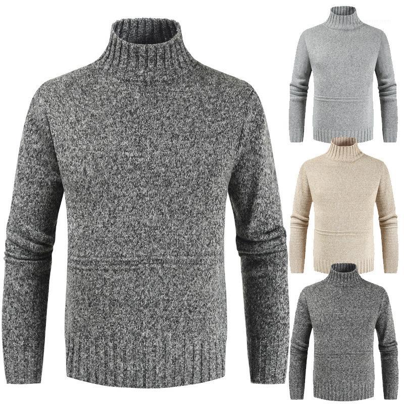 

Autumn Winter High Collar Boy Oversized Sweater Gray Turtelneck Knitted Sweater Casual Long Sleeve Pullover Men Xxxl Knitwear1, Light khaki