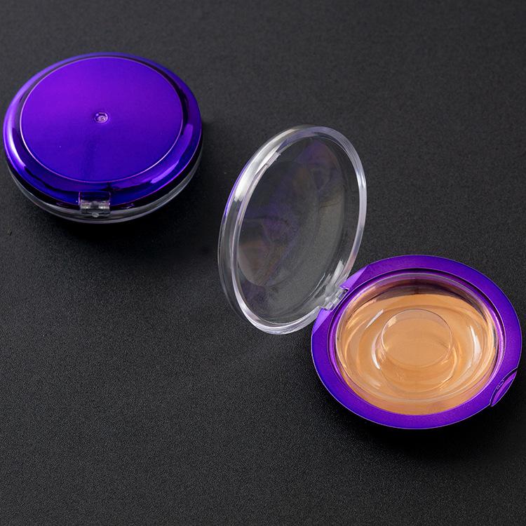 

False Eyelash Box Wholesale Two Pairs Of Round Color Bottom Transparent Cover Eyelash Box Custom Logo Beauty Extension Tools