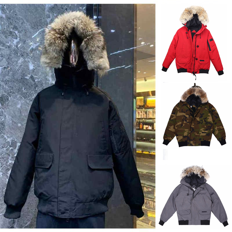 

Top high quality hooded fur wind waterproof thickened parka winter Down Jacket Coats Outwear couple jacket bomber jacket bombardier, As shown