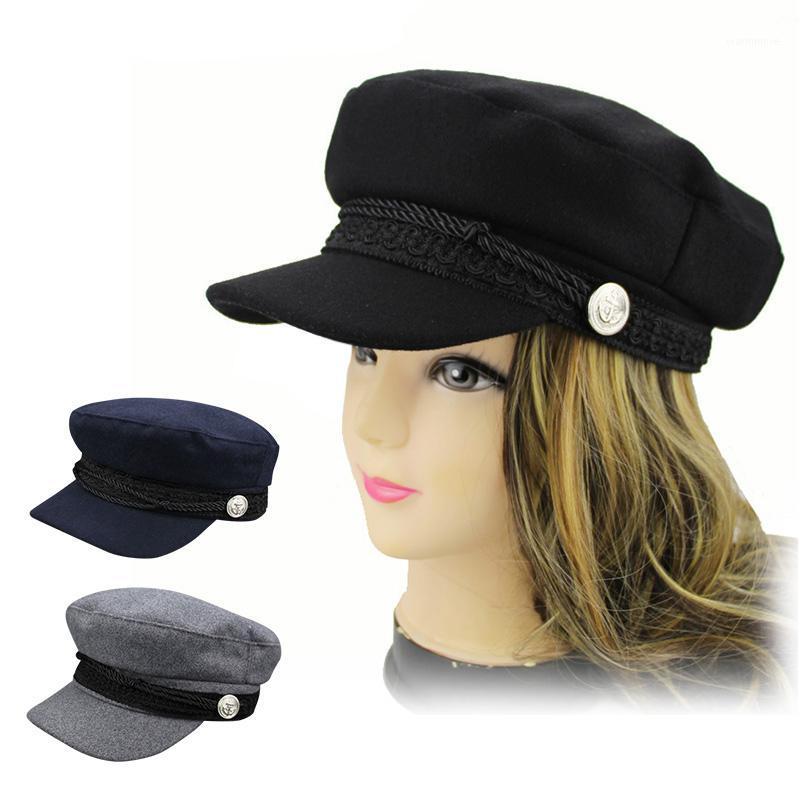 

Women Autumn Beret Soft Warm Vintage Chic Classic Female Hat for Winter H91, Black
