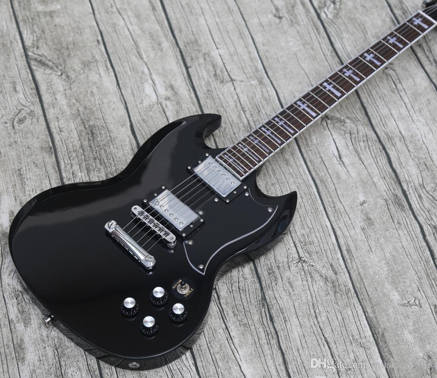 

promotion! Electric Guitar, black Tony Iommi, SG guitar
