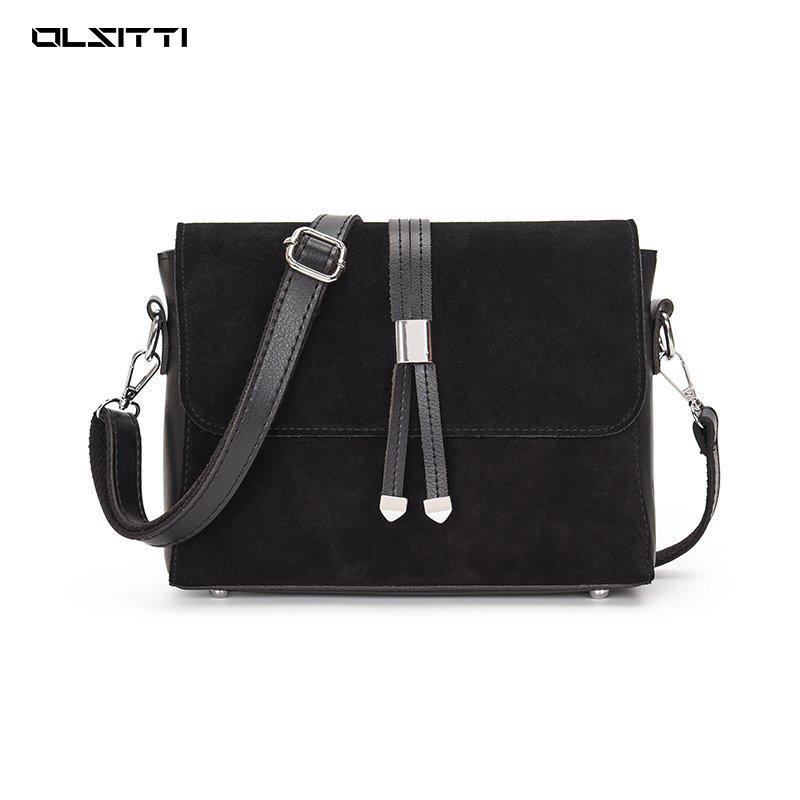 

OLSITTI Pu Leather Shoulder Bags for Women 2021 New Designer Chain Handbag Fashion Casual Crossbody Bag Sac A Main, Black