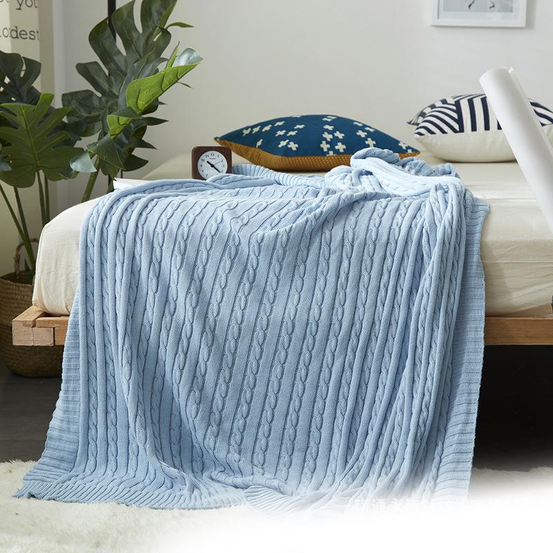 

New Sofa Blanket Bedroom Conditioning Bedding Blankets For Room Blankets Solid Bed Living Soft Air Warm