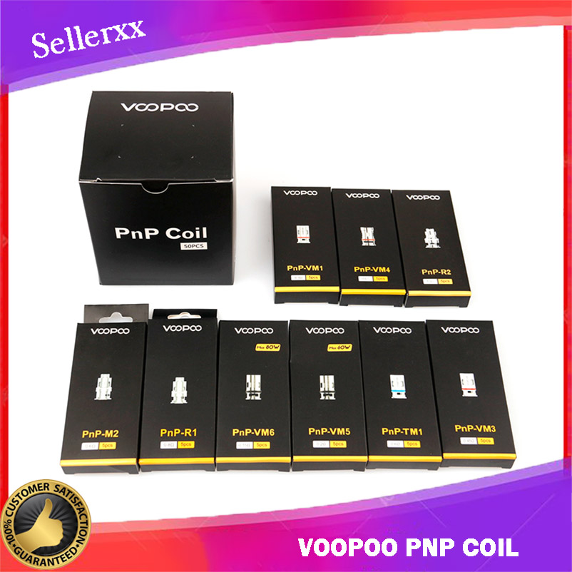 

Voopoo PnP Coil Head VM1 VM3 VM4 VM5 VM6 TM1 M2 Mesh R1 R2 Vape Core for Vinci R X Drag S Argus RX Air 100%