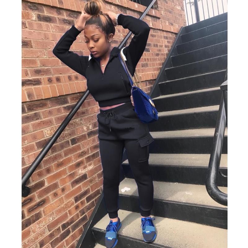 

Madjtlqy Fall Winter Sporty 2 Piece Set Women Hoodies Sweatpants Clothes Jogging Two Piece Outfits Casual Tracksuits Sweatsuit, Red