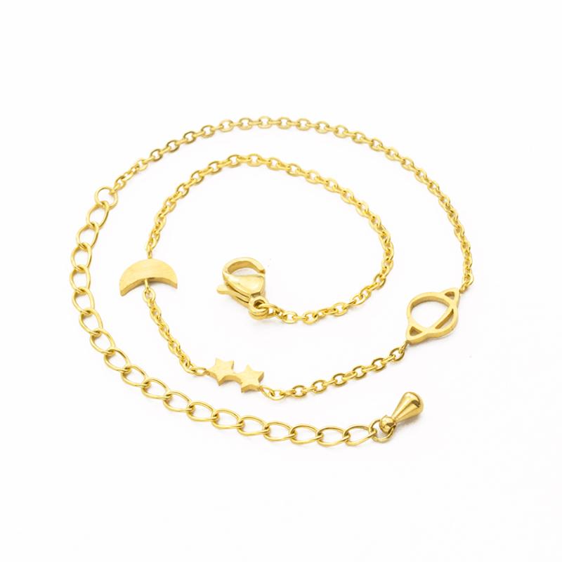 

Stainless Steel Mini Earth Star Moon Brcelet For Women 2020 New Bohemia Jewelry Brcelet Christmas present Best friend gift 1997