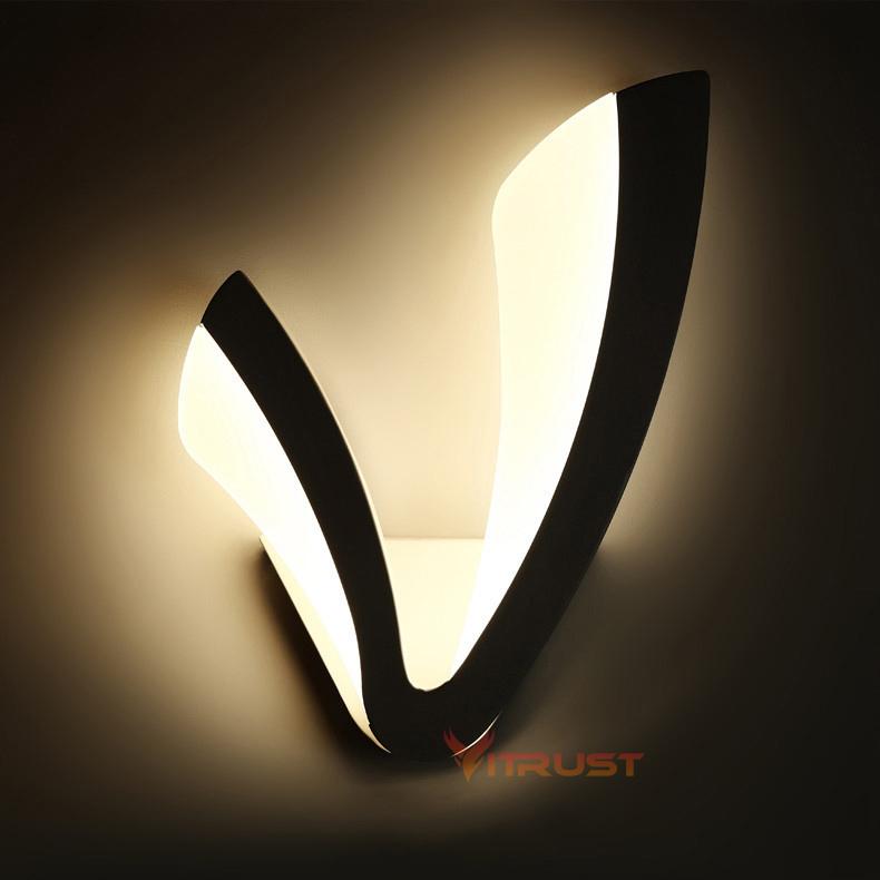 

Acrylic LED Wall Light V Shape Sconce Wall Lights Fashion Creative Decoration Lighting for bedroom Kids Room 24W 85V-265V