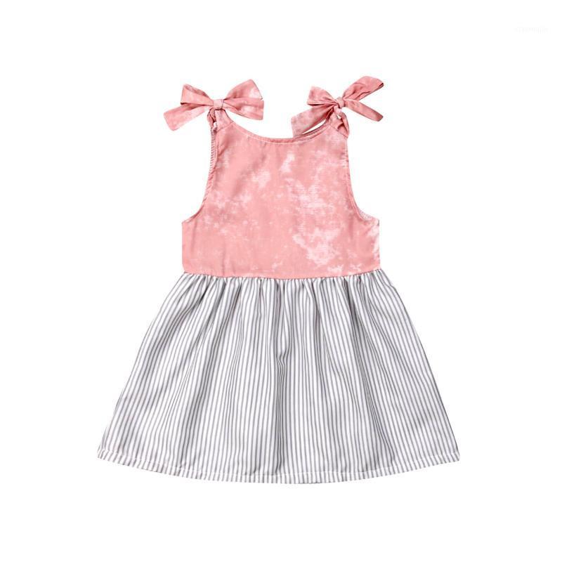 

Newborn Kids Baby Girls Summer Casual Striped Dress Sleeveless Little Girl Suspender Dress Party Princess Dresses1, As pic