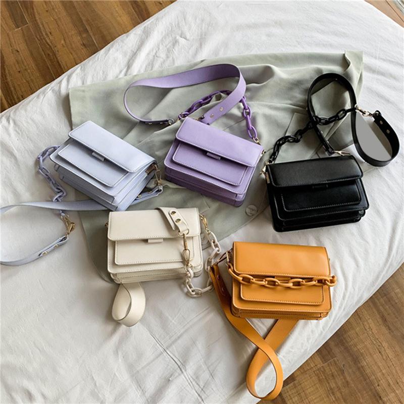 

Women Shoulder Bag Chain Design Mini PU Leather Flap Bags For Women 2021 Lady Shoulder Handbag Female Fashion Cross Body Bag, Yellow