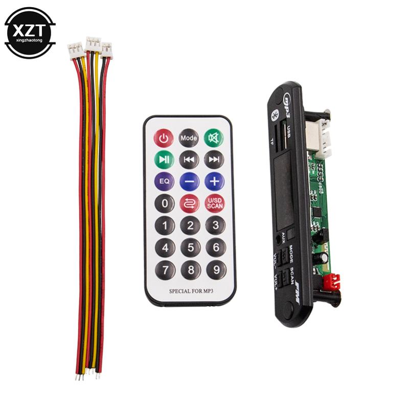 

Car Bluetooth MP3 Decoding Board Module Wireless USB MP3 Player SD Card Slot / USB / FM /Remote Decoding Board Module Big Screen