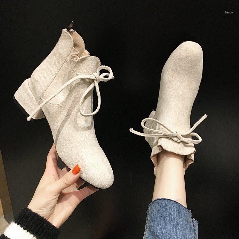 

2020 Ladies Party Boots Autumn And Winter Boots Classic Snow Winter Suede Warm Leather Plush Women's Shoes M16271, Beige