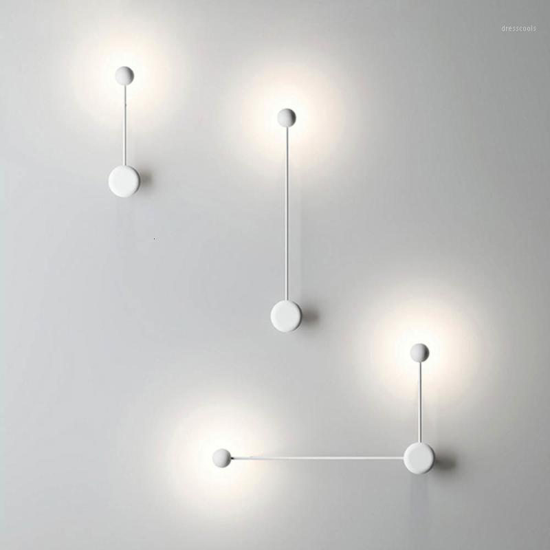 

2021 New Modern Nordic Pipe Line LED Wall Lamp Bedside Night Light Bedroom Living Room Sconce Light Fixture Wall Decor Art Black1