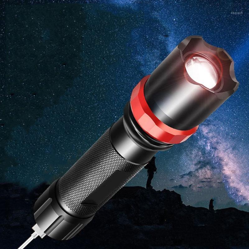 

USB Rechargeable Led Waterproof Outdoor Mini Portable Pocket Torch Light Tactical Flash Light Camping Lamp Lantern1