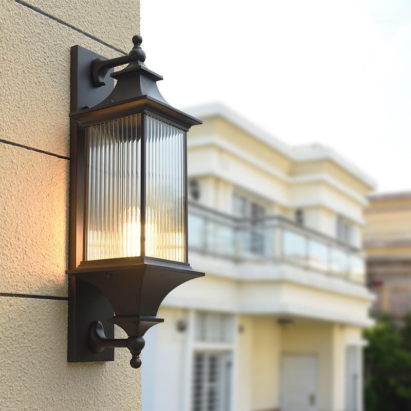 

Outdoor Chinese Corridor Wall light Outdoor Waterproof Door Courtyard Lamp Wall Hanging Villa Led Antique Balcony Lamp1