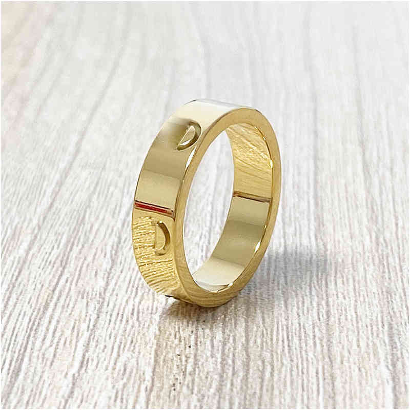 

Steel Love Ring Gold Sier Rose Wedding Band Rings for Women Engagement Men Wholal Jewelry Shipping Box Free Ship