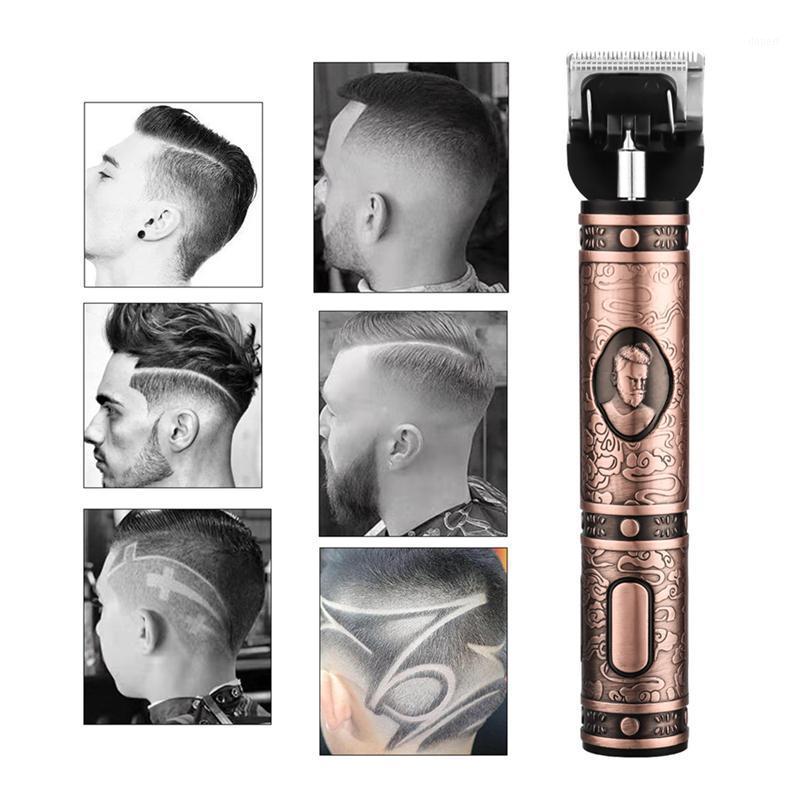 

Electric Hair Clipper USB Rechargeable Men's Bread Trimmer 0Mm Bald Portable Haircut Steel Blade Cordless Shaver Hair Cutting 501