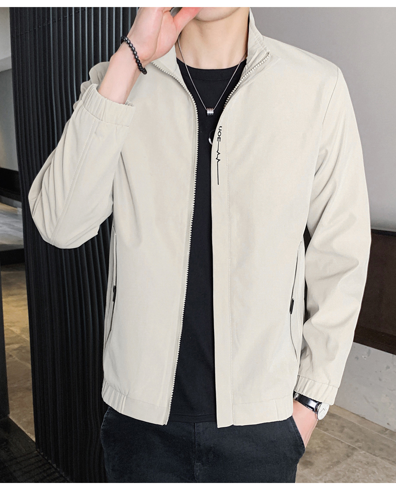 

Khaki The New Tide Of Han Edition Coat Leisure Autumn Wear Jackets Menswear Tide