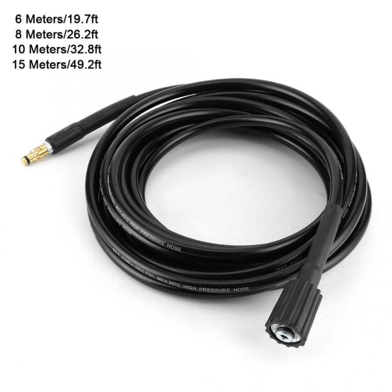 

40MPa/5800PSI Auto Washer Hose High Pressure Water Cleaning Rubber Pipe Fit for Karcher K2 K4 K5